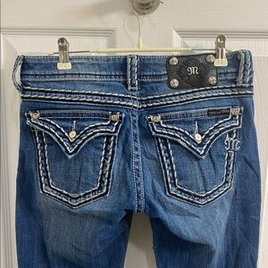 Miss Me Irene Boot Cut Denim Jeans Women's Size 28 Western Y2K Cowgirl Rodeo
